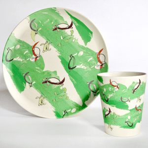 
                  
                    green turtle bamboo plate and cup 
                  
                