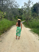 beautiful sarong for covering up on the way to the beach , made with soft sheer organic cotton