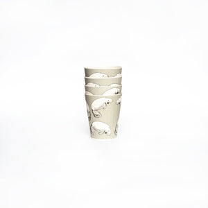 
                  
                    stacking bamboo cups with dugong design
                  
                