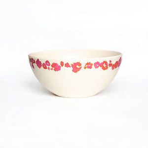 
                  
                    pink coral print on bamboo bowl with no lid
                  
                
