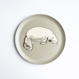 
                  
                    bamboo plate with dugong print
                  
                