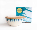 bamboo salad bowl with wooden lid and gift box