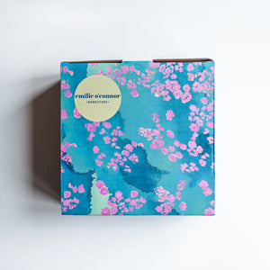 
                  
                    pink and blue coral printed gift box
                  
                