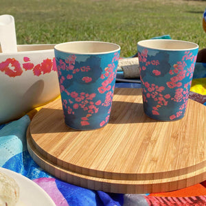 
                  
                    picnic bamboo cups on a picnic
                  
                
